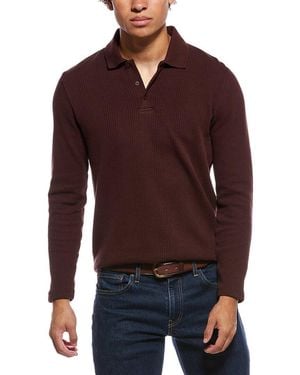 Vince Variegated Polo Shirt - Red