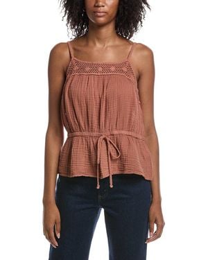 Michael Stars Dahlia Waist Tie Tank - Red