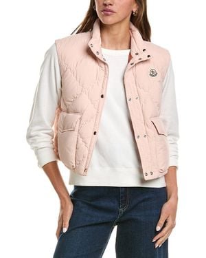 Moncler Biois Down Vest - Natural
