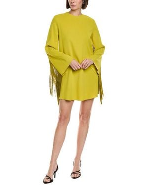 LAPOINTE Pebble Crepe Shift Dress - Yellow