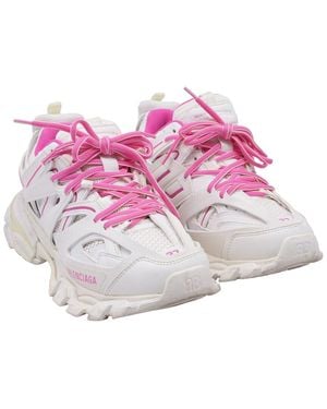 Balenciaga Nylon Canvas Track Trainer (Authentic Pre-Loved) - Pink