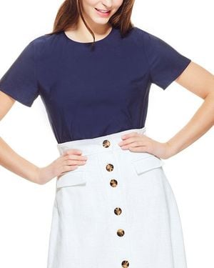 PEARL BY LELA ROSE Top - Blue