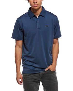 KARL LAGERFELD Solid Polo Shirt - Blue