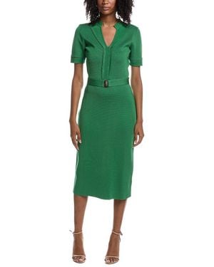 Tahari The Zariyah Sweater Dress - Green