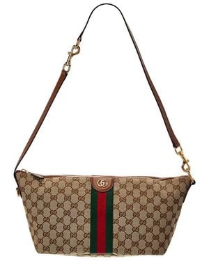 Gucci Ophidia Medium Canvas & Leather Cosmetic Cas - Metallic