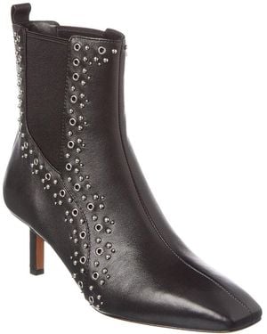 3.1 Phillip Lim Nell Mid-Calf Leather Bootie - Black