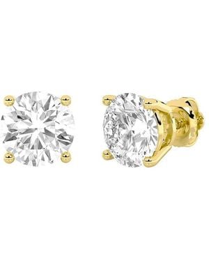Lab Grown Diamonds 14K 5.00 Ct. Tw. Lab-Grown Diamond Earrings - Metallic