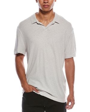 James Perse Jersey Polo Shirt - Grey