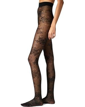 Stems Margaux Rose Sheer Tight - Black