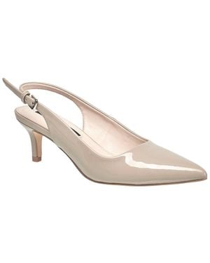 French Connection Ladies Quinn Slingback Kitten Heel - White