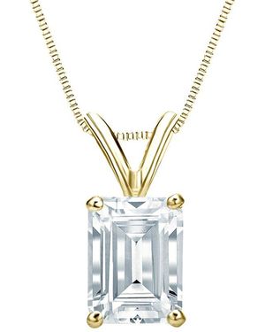 Sabrina Designs Lab Grown Diamonds 14K 1.00 Ct. Tw. Lab-Grown Diamond Solitaire Pendant - Metallic