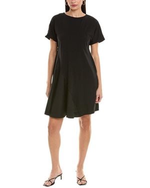 Alpha Studio Flare Panel A-Line Dress - Black