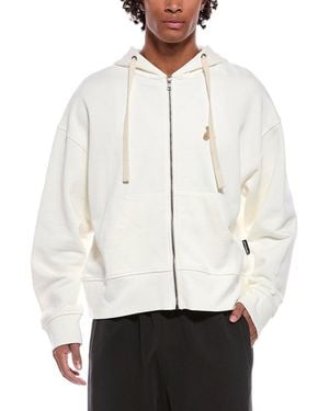Palm Angels Bear In Mind Zipped Hoodie - White