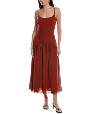 REVERIEE Midi Dress - Red