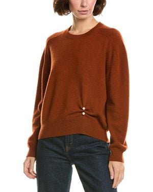 InCashmere Crewneck Oversized 100% Cashmere Pullover - Brown