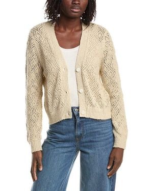 Isla Odette Pointelle Cardigan - Blue