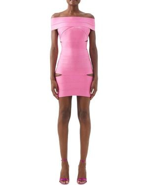 CAMILA BLANCO Solid Mini Dress - Pink