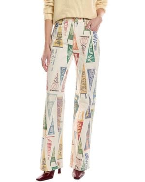 Mother The Maven Sneak Pep Rally Wide Leg Jean - Natural