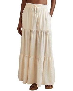 Reiss Tammy Drawstring Maxi Skirt - Natural