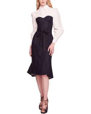 Marchesa Midi Dress - Blue