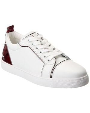 Christian Louboutin Fun Louise Junior Leather Sneaker - White