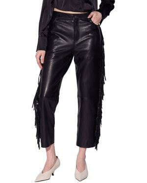 Walter Baker Colby Leather Pant - Black