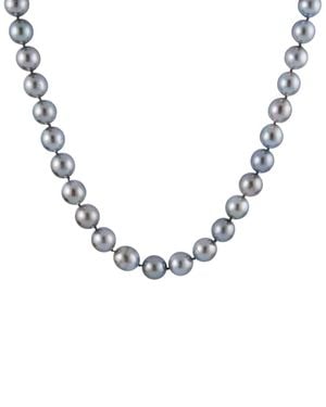 Splendid 14k 7.7-11.9mm Tahitian Pearl Necklace - Metallic
