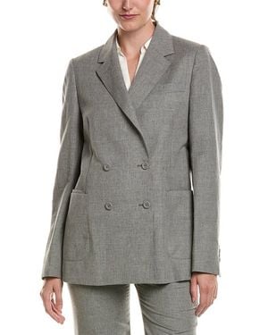 Officine Generale Mathilde Linen-Blend Jacket - Grey