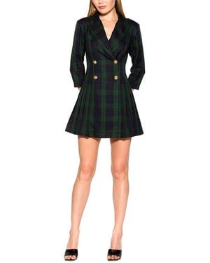 Alexia Admor Jacki Pleated Blazer Dress - Black