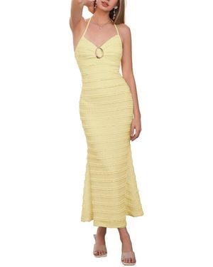 Amanda Royal Maxi Dress - Yellow