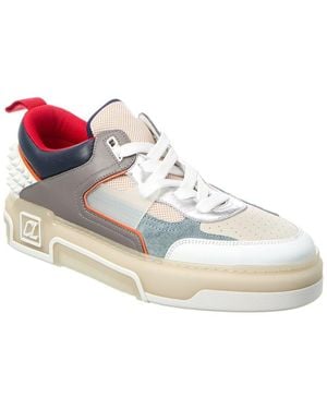Christian Louboutin Astroloubi Leather & Mesh Trainer - White