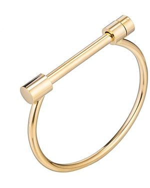 Eye Candy LA Melanie Titanium Screw Cuff Bracelet - Metallic