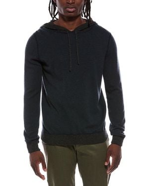 Autumn Cashmere Colourblock 100% Cashmere Hoodie - Black
