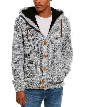 American Stitch Elbow Patch Cardigan - Grey