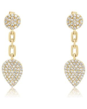 Diana M. Jewels 14k 0.74 Ct. Tw. Diamond Earrings - White