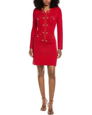 Beulah London Knit Mini Dress - Red