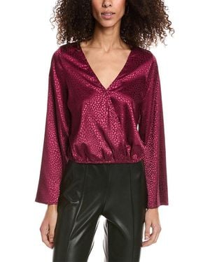 Sadie & Sage Surplice Top - Red