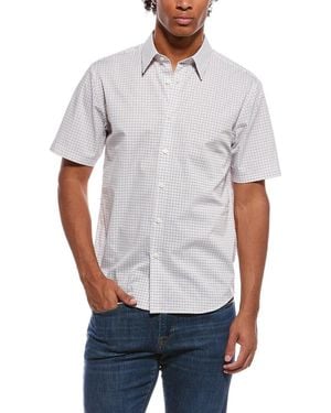 Theory Irving Mini Geo Shirt - White