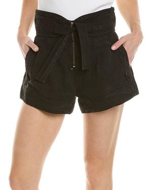 Sea Suri Stretch Canvas Belted Short - Black