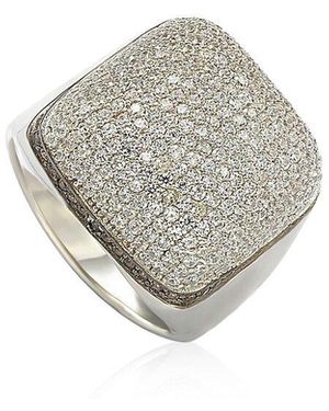 Suzy Levian CZ Jewelry Suzy Levian Silver Cz Ring - Grey
