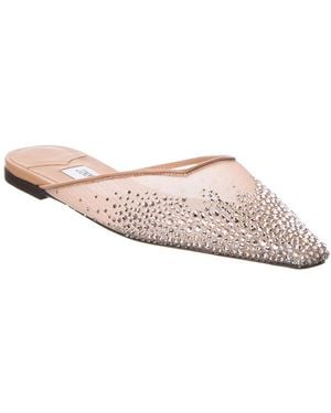 Jimmy Choo Vivi Mesh & Leather Mule - Pink