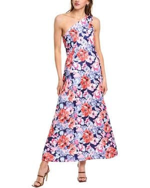 Marina Taffeta Dress - Red