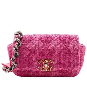 CHANEL Tweed 19 Belt Bag (authentic Pre-loved) - Pink