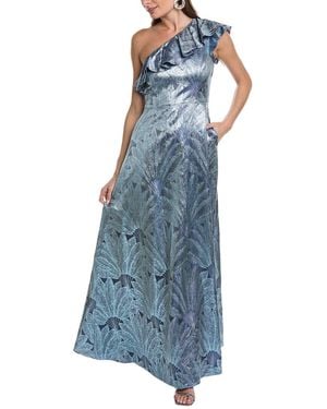 Aidan Mattox One-shoulder Ball Gown - Blue