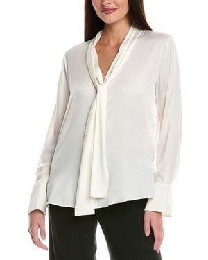 Kobi Halperin Leni Silk-Blend Blouse - White