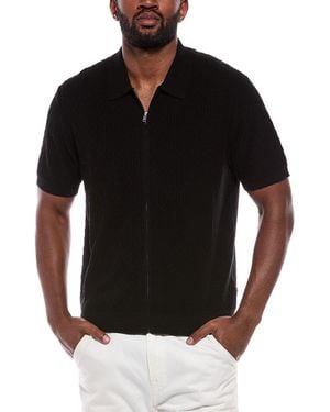 NN07 Gustav Zip Shirt - Black