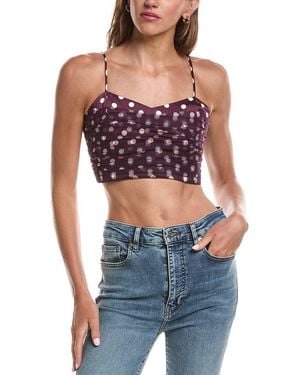 Cinq À Sept Camille Polka Dot Selly Top - Blue
