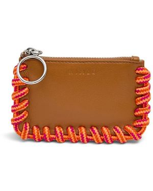 Aimee Kestenberg Cord Zip Leather Pouch - Multicolor
