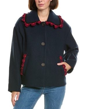 NVLT Cropped Jacket - Blue
