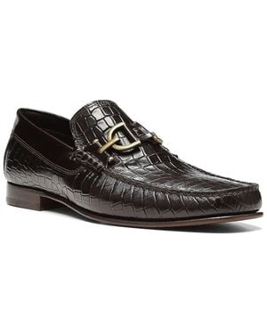 Donald J Pliner Leather Loafer - Black